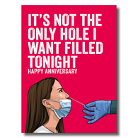 Hole Filled Anniversary Card